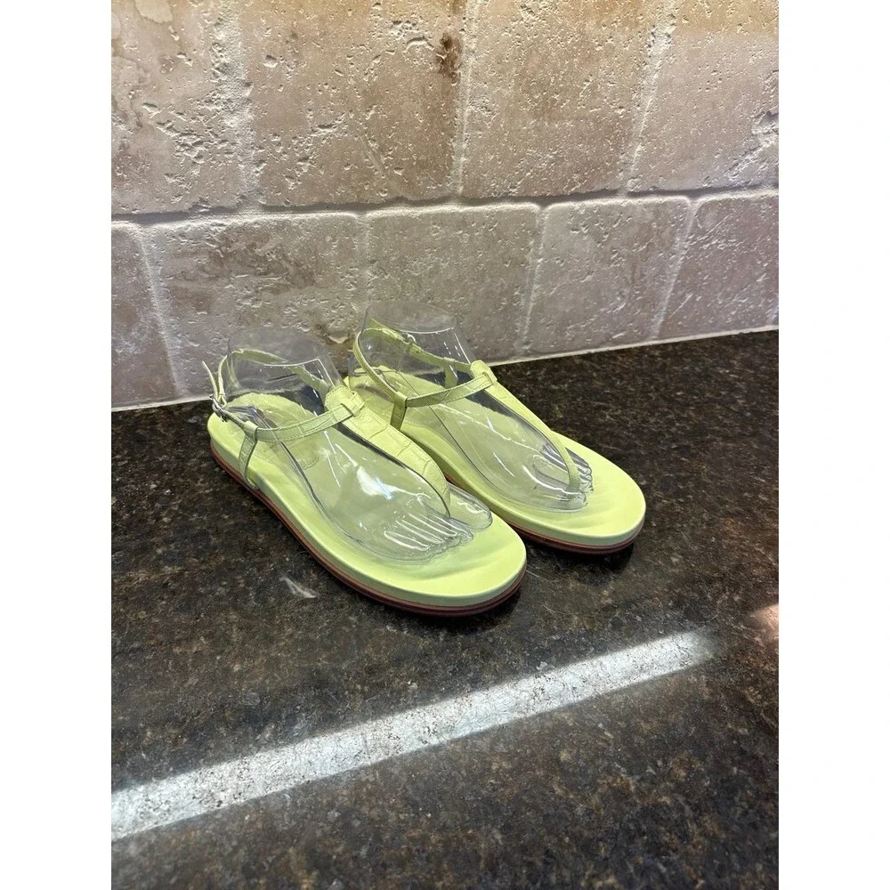Sam Edelman Naomi Thing Sandal Lime Croc Size 9 NEW